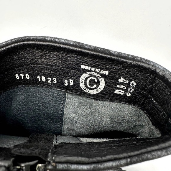 WOLKY Black Omni Leather Ankle Boot // 39 - Picture 6 of 7